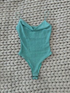Shiny Teal Women’s Bodysuit